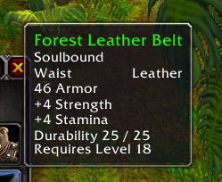 Forest Leather Belt